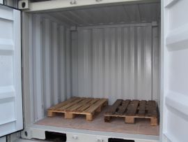 6' Seecontainer - robust - neuwertig - Holzfußboden