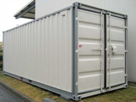 20' Lagercontainer - neuwertig - Holzfußboden - Elektroausstattung